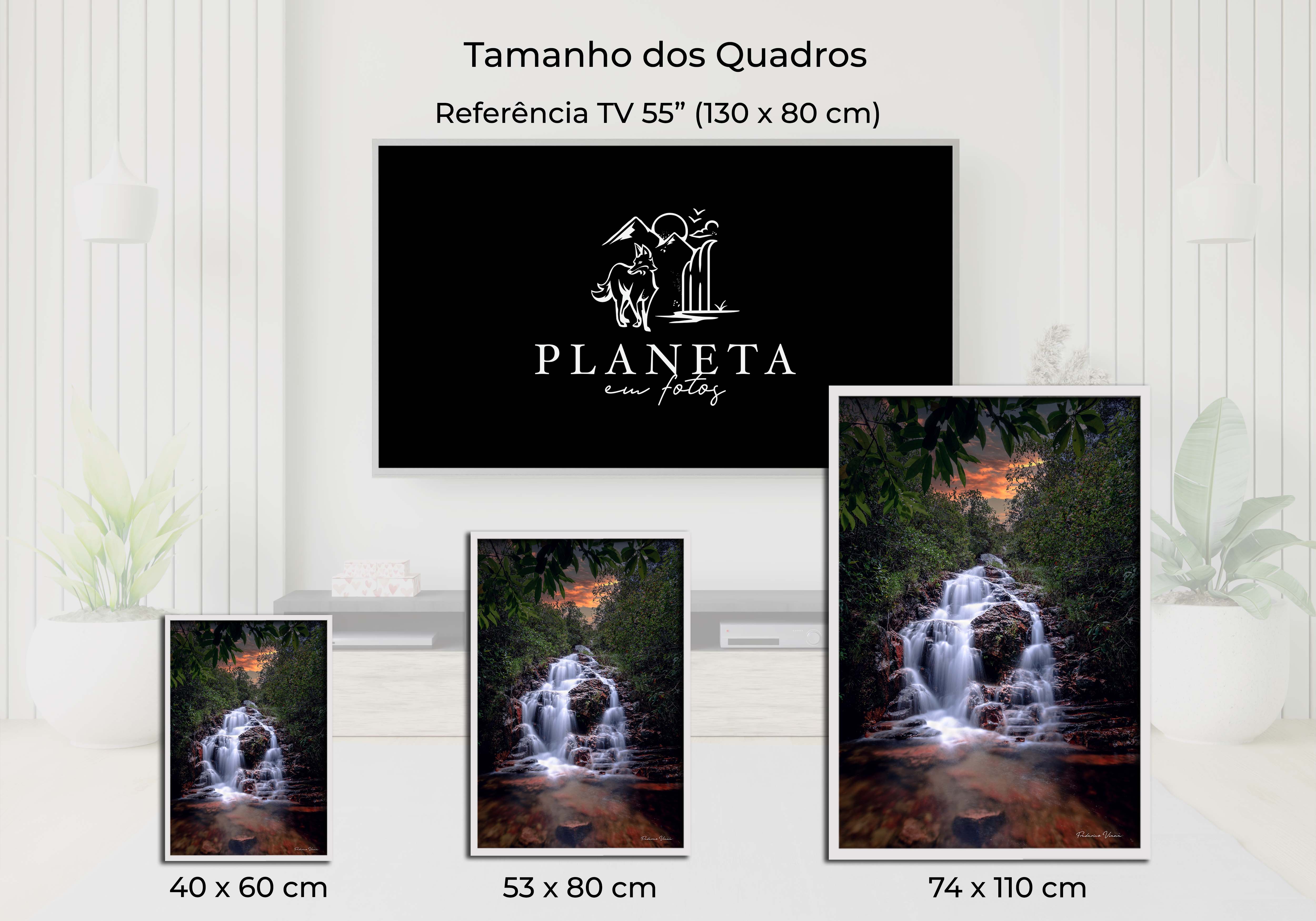 Quadro de Cachoeira, Fotografia Fine art